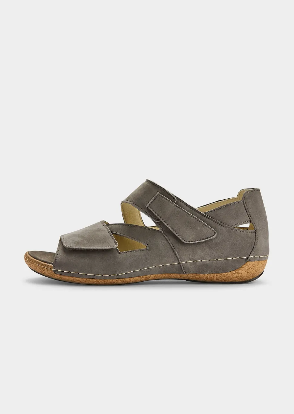 Sandale mit verstellbarem Klettriemen