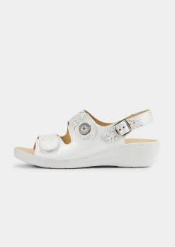 Sandalen aus Leder mit Kork-Wechselfußbett