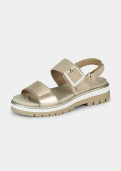 Sandalen mit dekorativer Zierschließe