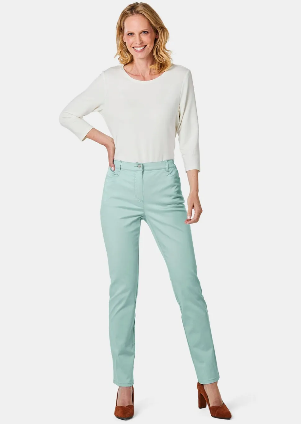 Satin-Baumwollhose LOUISA