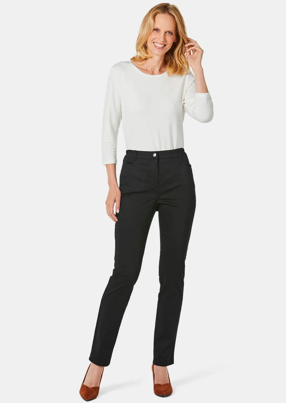 Satin-Baumwollhose LOUISA COMFORT+