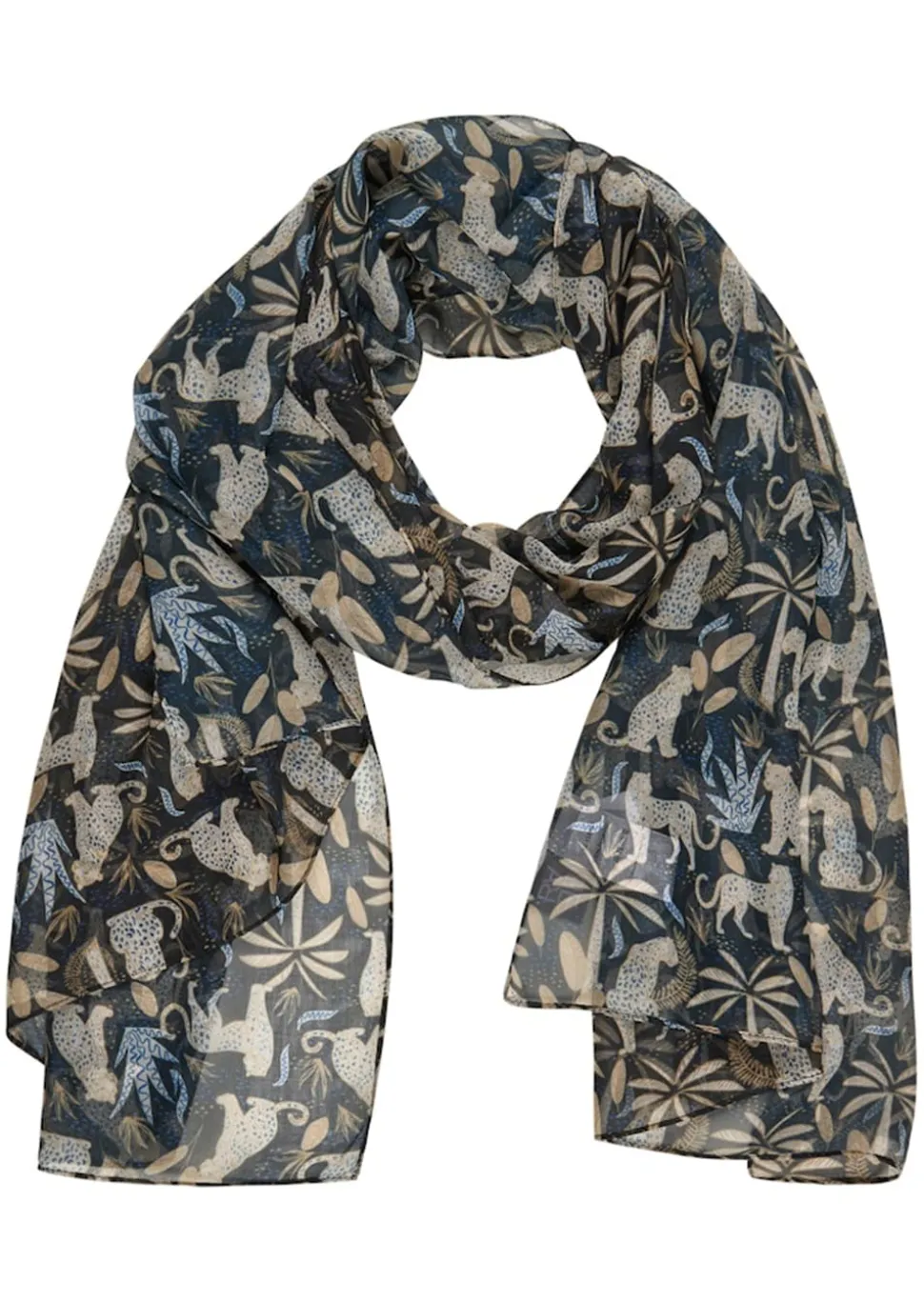 Schaltuch mit Leopardenmotiv