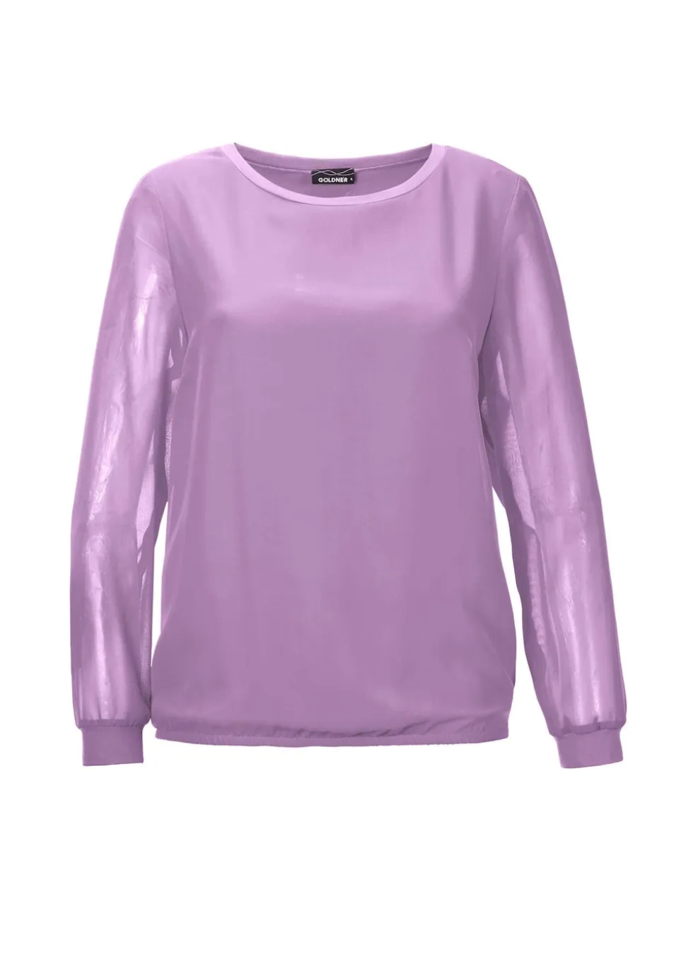Schlupfbluse aus luftigem Chiffon