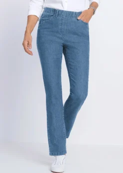 Schlupfjeans CARLA mit Glitzersteinen