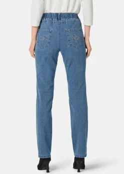 Schlupfjeans CARLA mit Glitzersteinen