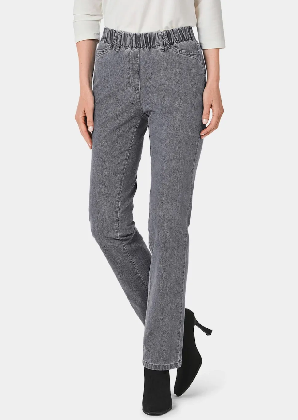 Schlupfjeans CARLA mit Glitzersteinen