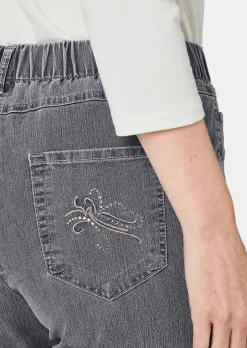 Schlupfjeans CARLA mit Glitzersteinen