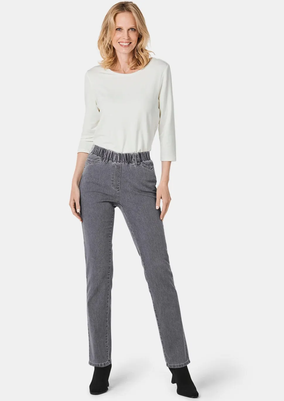 Schlupfjeans CARLA mit Glitzersteinen