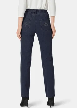 Schlupfjeans CARLA mit Glitzersteinen