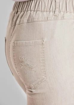 Schlupfjeans CARLA mit Glitzersteinen