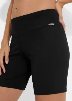 Schmale Bade-Shorts in glatter Qualität