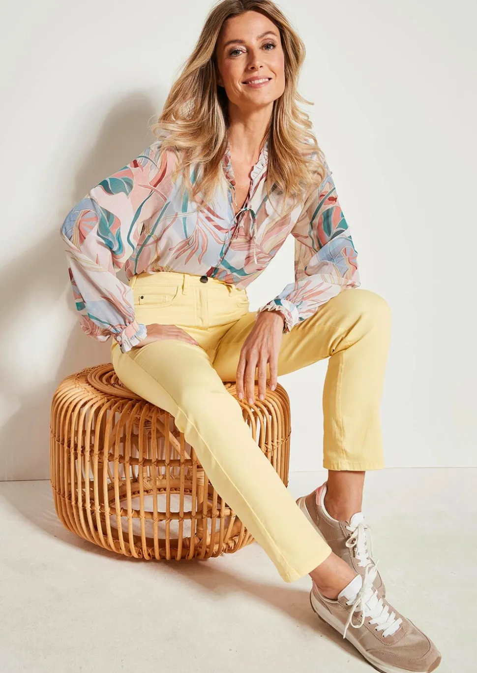 Schmale High-Stretch-Jeans LOUISA