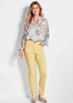 Schmale High-Stretch-Jeans LOUISA