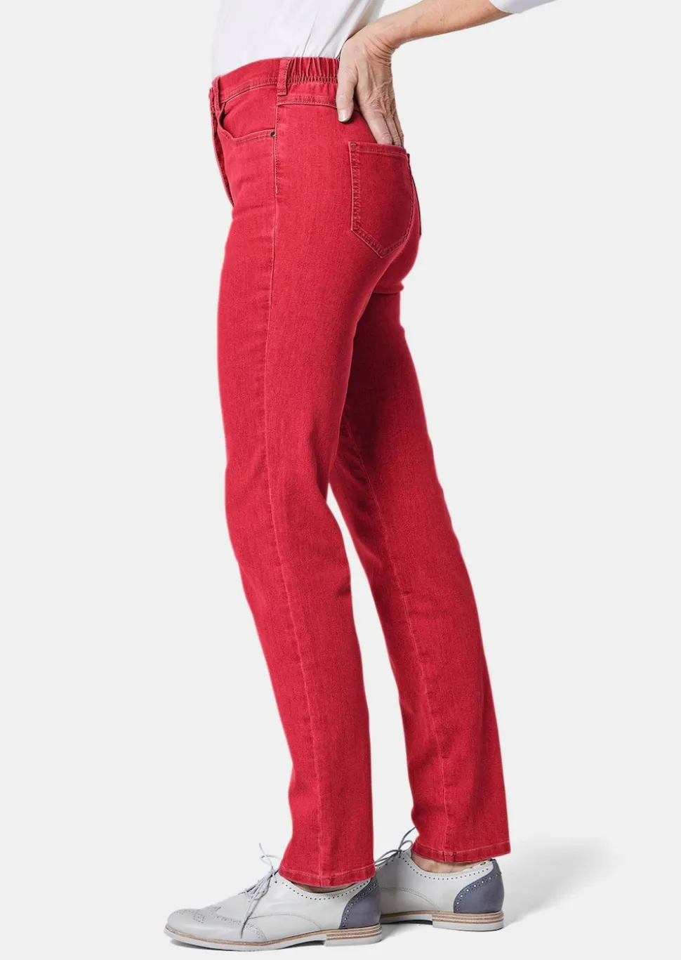 Schmale High-Stretch-Jeans LOUISA