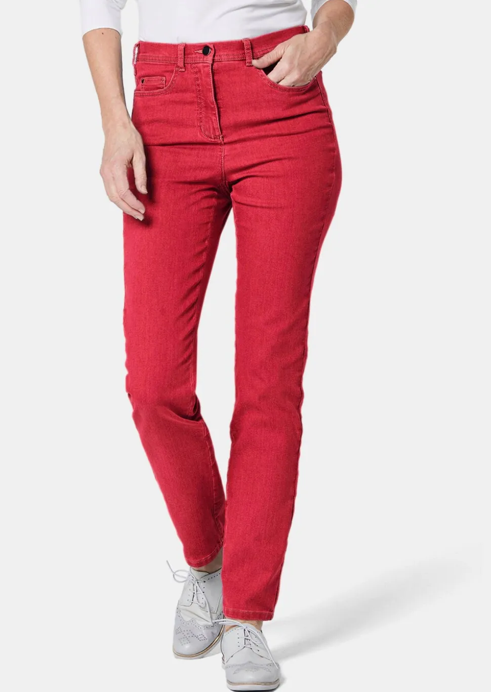 Schmale High-Stretch-Jeans LOUISA