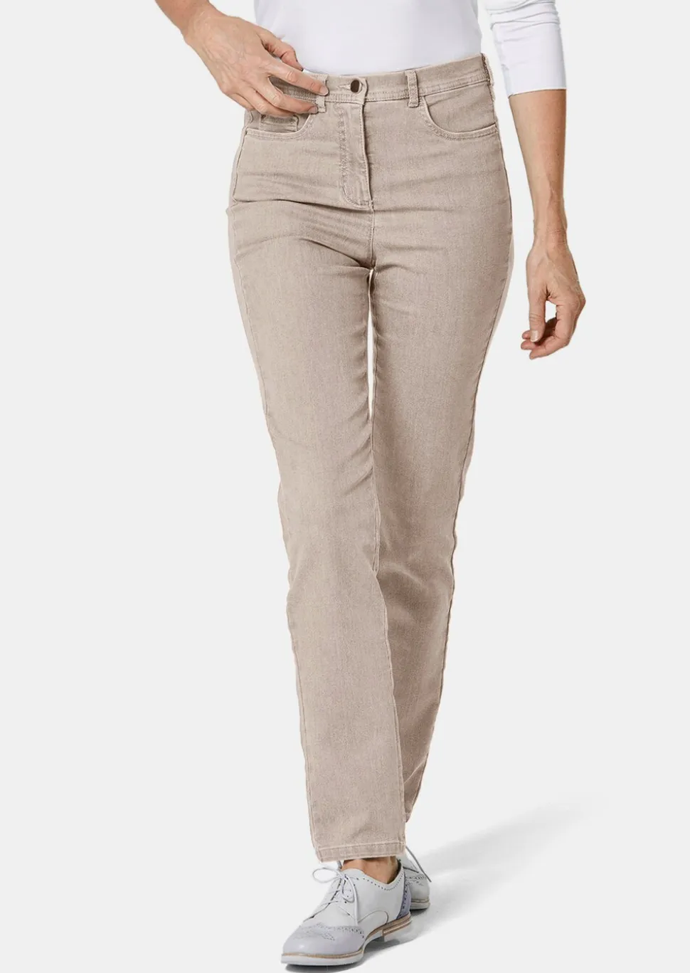Schmale High-Stretch-Jeans LOUISA
