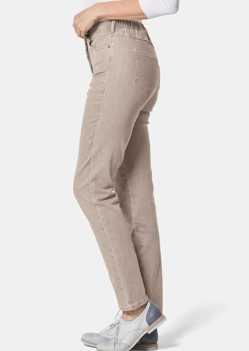 Schmale High-Stretch-Jeans LOUISA