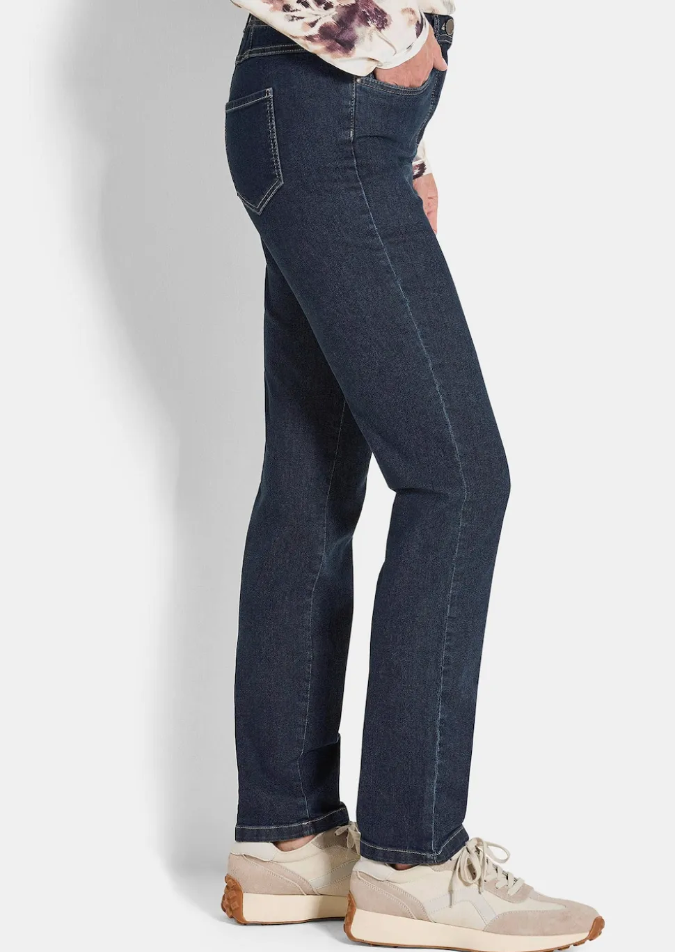 Schmale High-Stretch-Jeans LOUISA