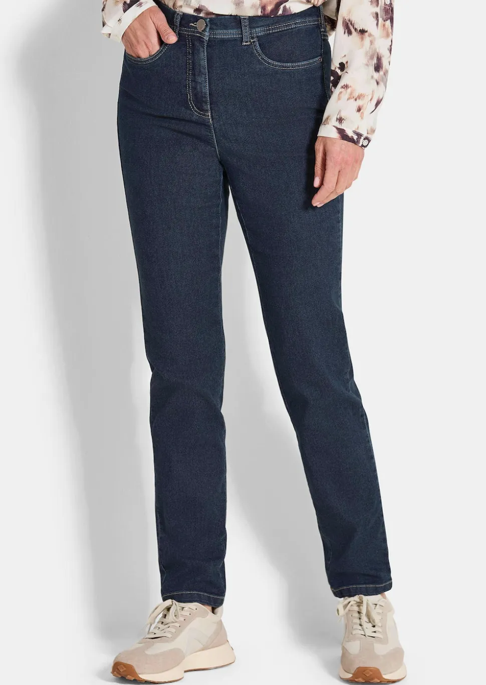 Schmale High-Stretch-Jeans LOUISA