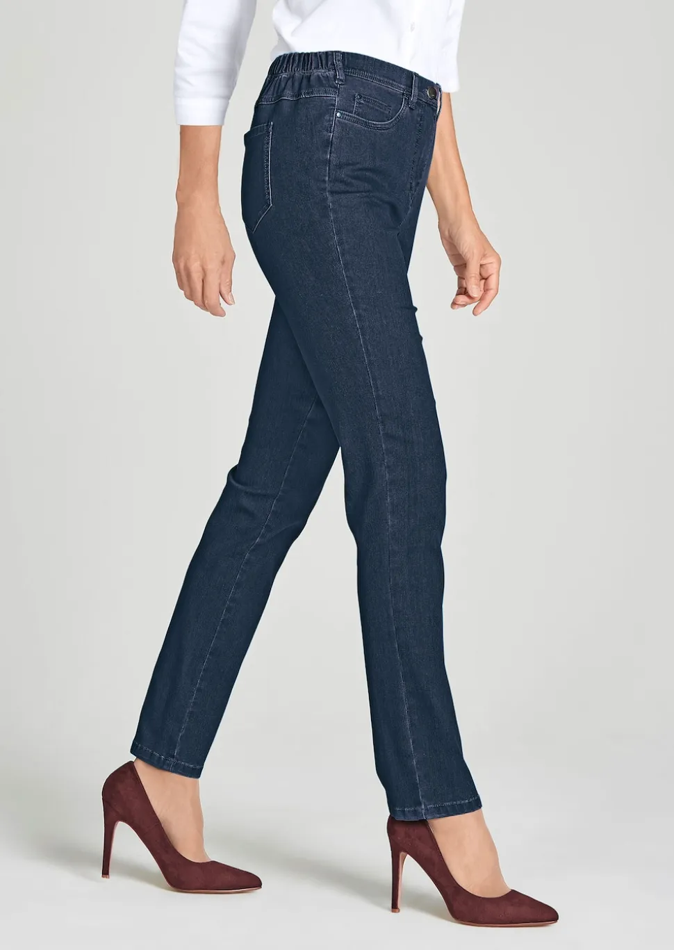 Schmale High-Stretch-Jeans LOUISA