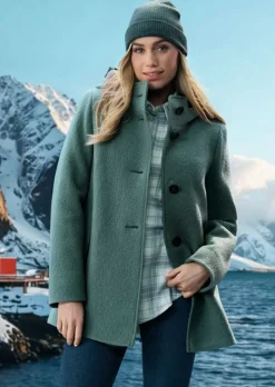 Schurwolljacke in modischer A-Linie