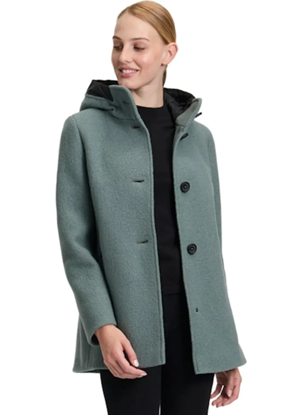 Schurwolljacke in modischer A-Linie
