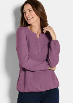 Shirt aus flauschigem Jersey