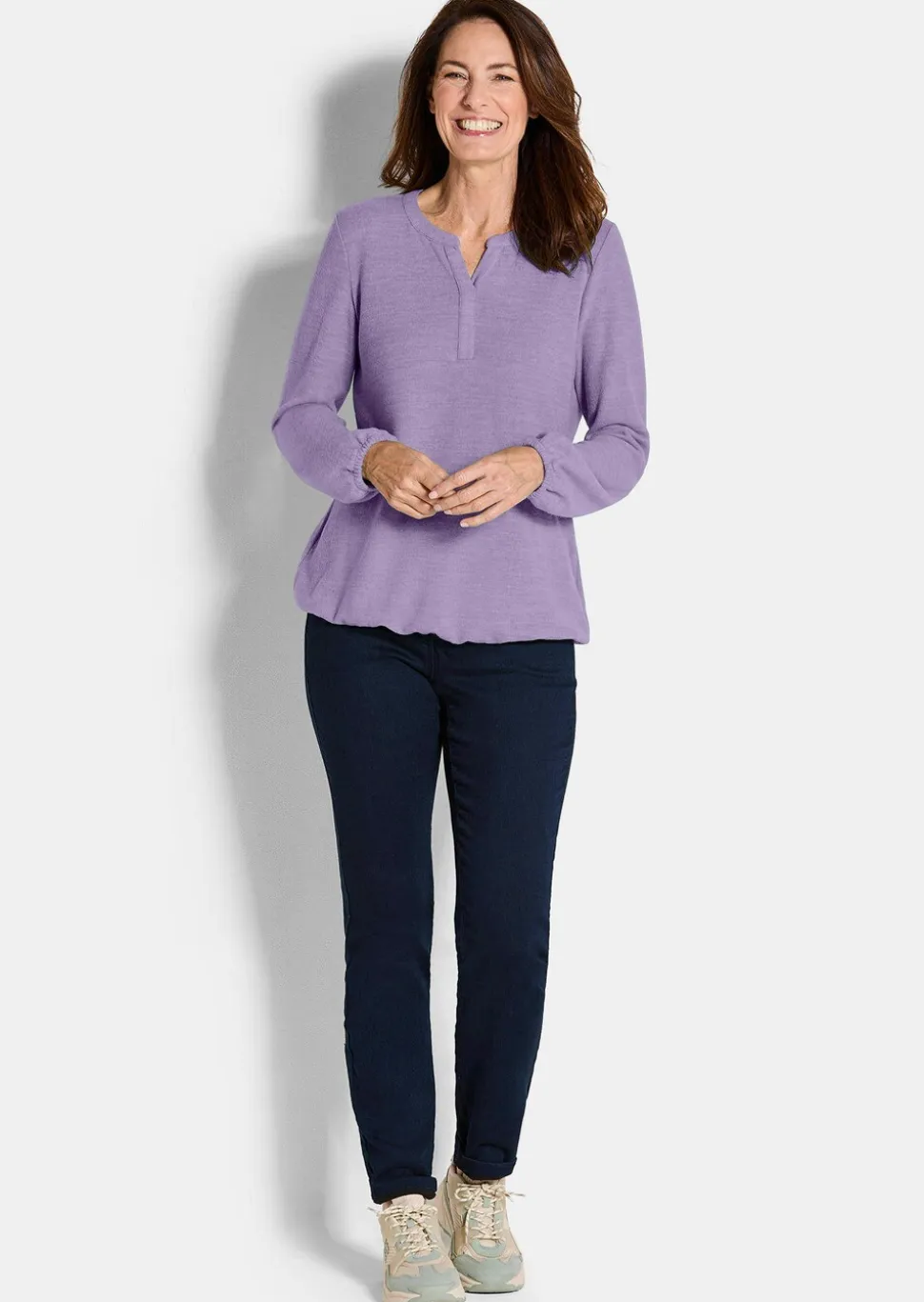 Shirt aus flauschigem Jersey