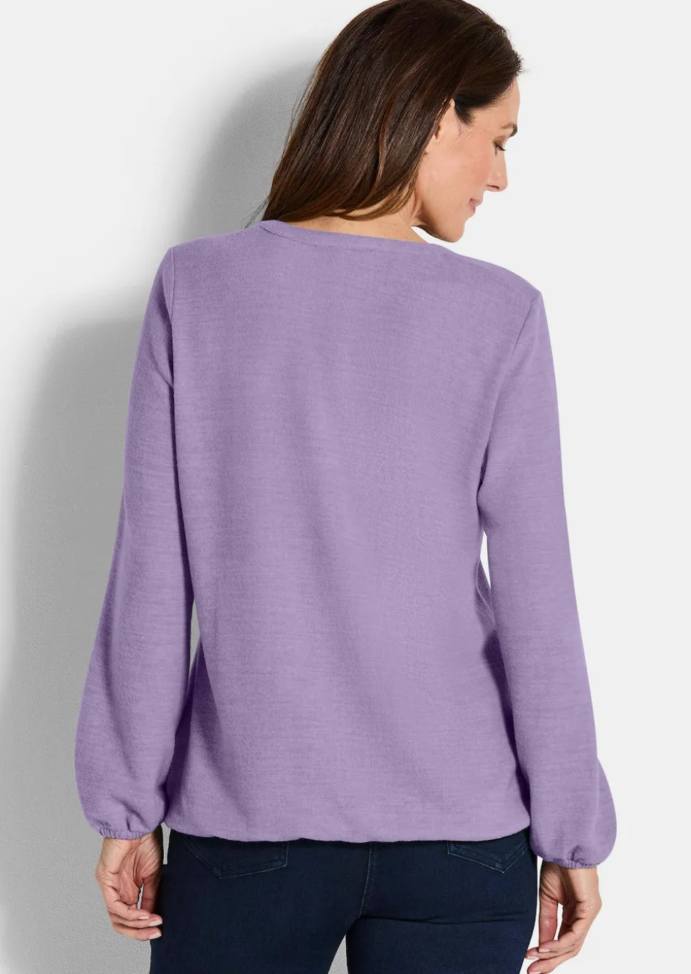 Shirt aus flauschigem Jersey