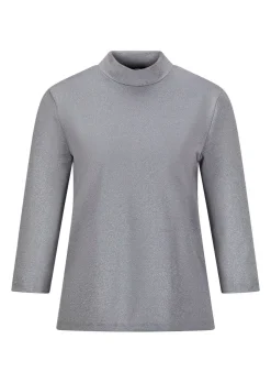 Shirt aus glänzendem Viskose-Jersey