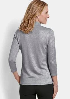 Shirt aus glänzendem Viskose-Jersey