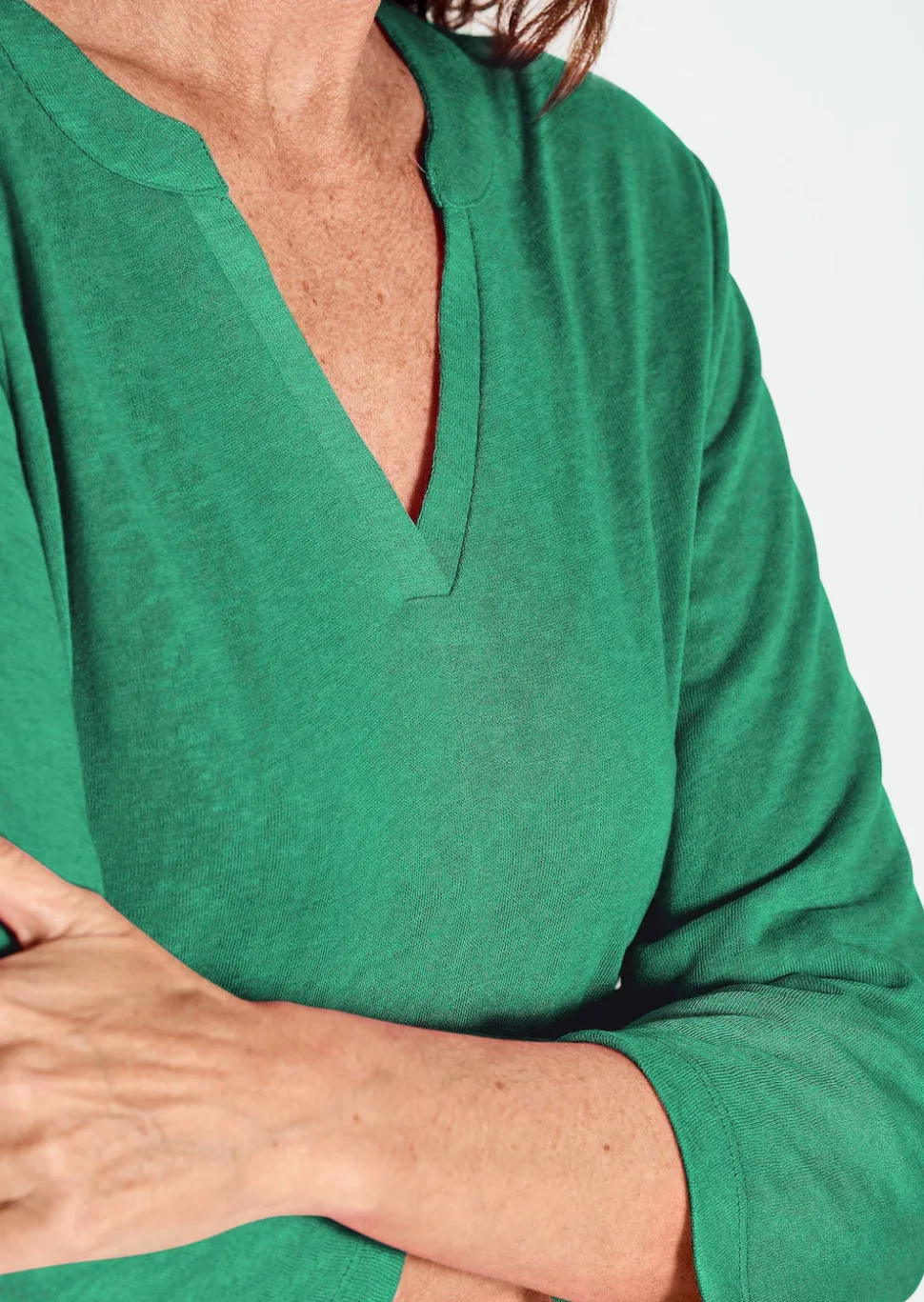 Shirt aus luftigem Viskosejersey