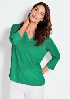 Shirt aus luftigem Viskosejersey