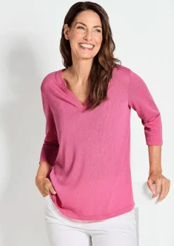 Shirt aus luftigem Viskosejersey