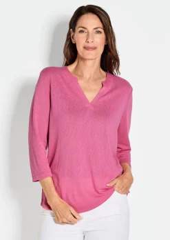 Shirt aus luftigem Viskosejersey