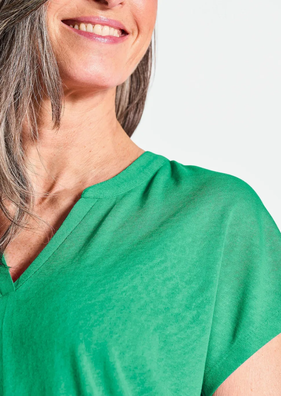 Shirt aus luftigem Viskosejersey
