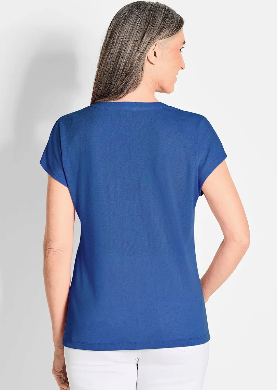 Shirt aus luftigem Viskosejersey