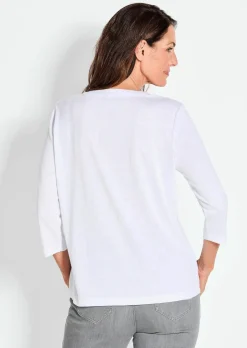 Shirt aus luftigem Viskosejersey
