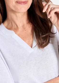 Shirt aus luftigem Viskosejersey