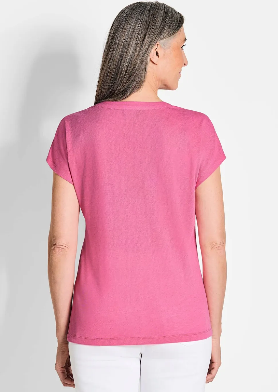 Shirt aus luftigem Viskosejersey