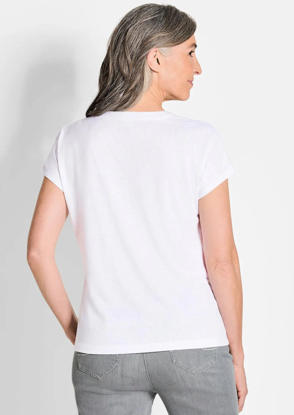Shirt aus luftigem Viskosejersey