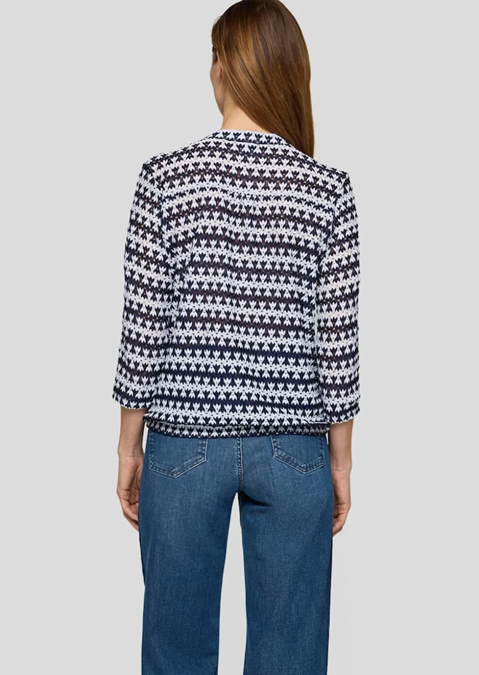 Shirt aus maritimer Spitze