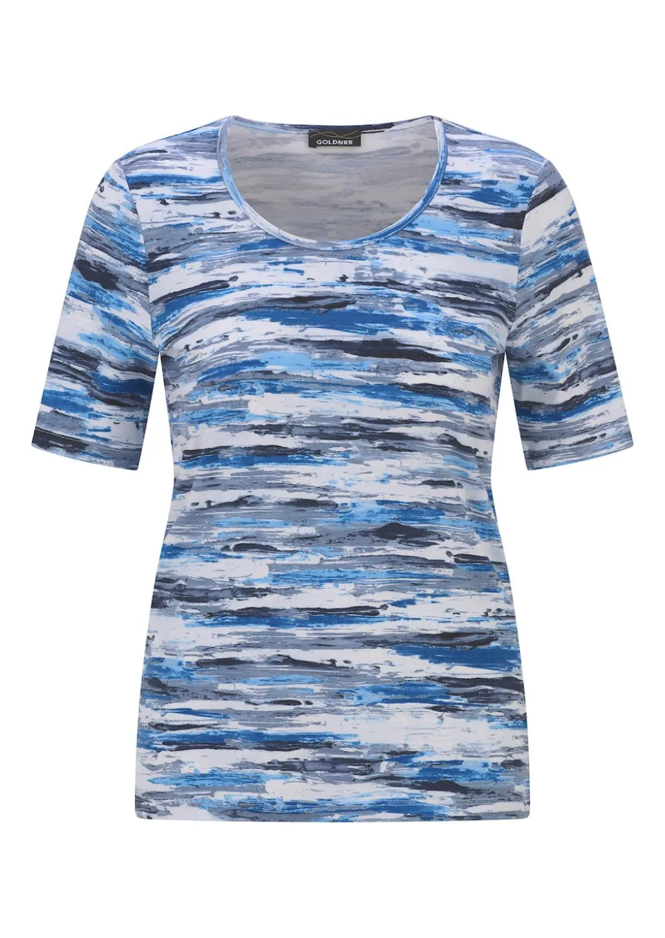 Shirt aus softem Baumwolljersey mit Aquarell-Druck