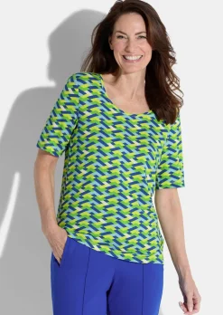 Shirt in geometrischem Print