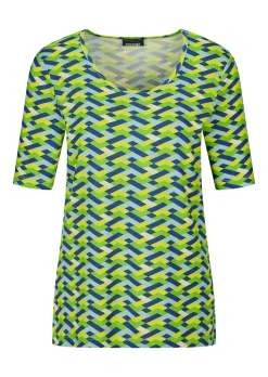Shirt in geometrischem Print