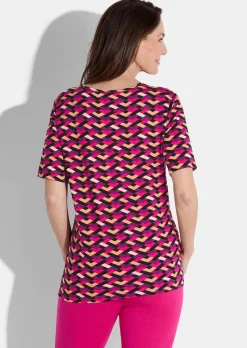 Shirt in geometrischem Print