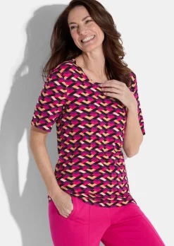 Shirt in geometrischem Print