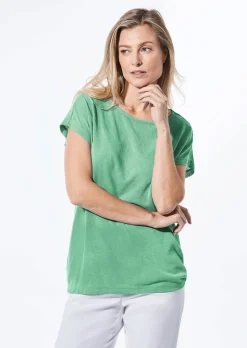 Shirt in Leinenoptik