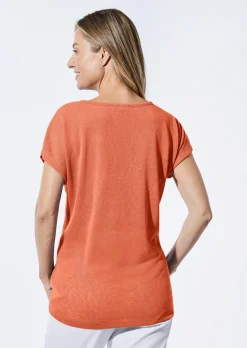 Shirt in Leinenoptik