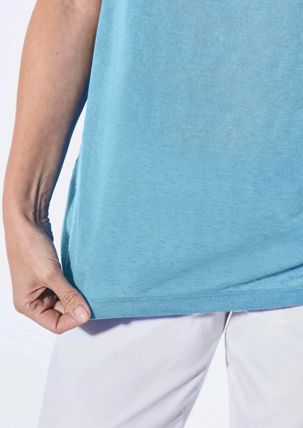Shirt in Leinenoptik